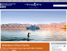 Tablet Screenshot of piscesyachts.com